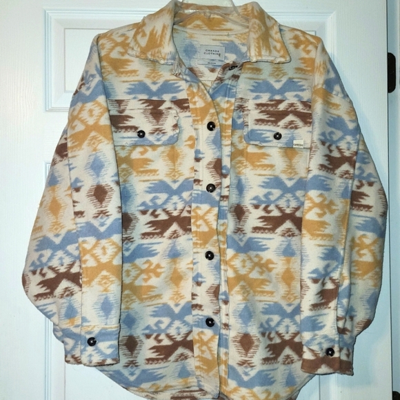Ghanda Nevada Shacket Women's Size Medium Oversized Aztec Heavy - Picture 1 of 10